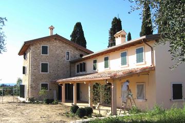2005 Villa Calmasino VR - interni e facciate esterne con intonaci decorativi  (La Calce del Brenta)