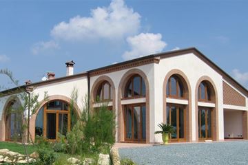 2008 Villa - Sarego (VI) interni facciate esterne con intonaci decorativi  (La Calce del Brenta)