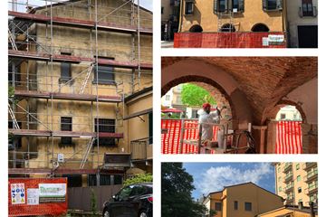 2019  San Martino Buona Albergo VR- interni: Vano scale- Esterni: Manutenzione facciate e tetto